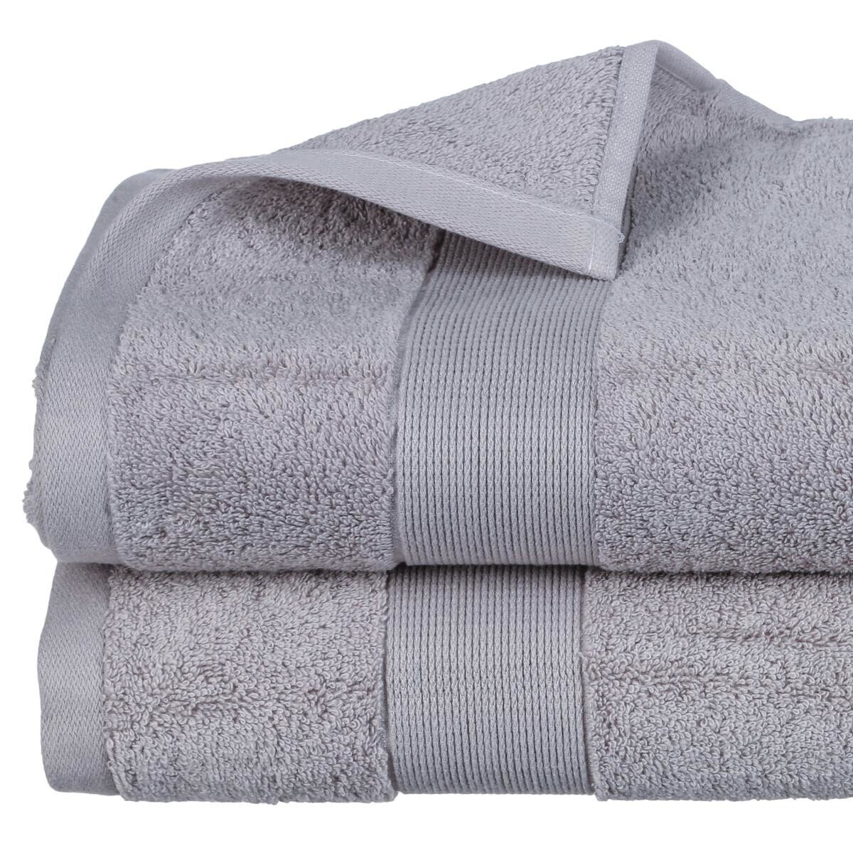 Badehandtuch "Essentiel" Baumwolle, Taupe Grau, 100x150 cm, 400 g/m&sup2; Taupe-Grau