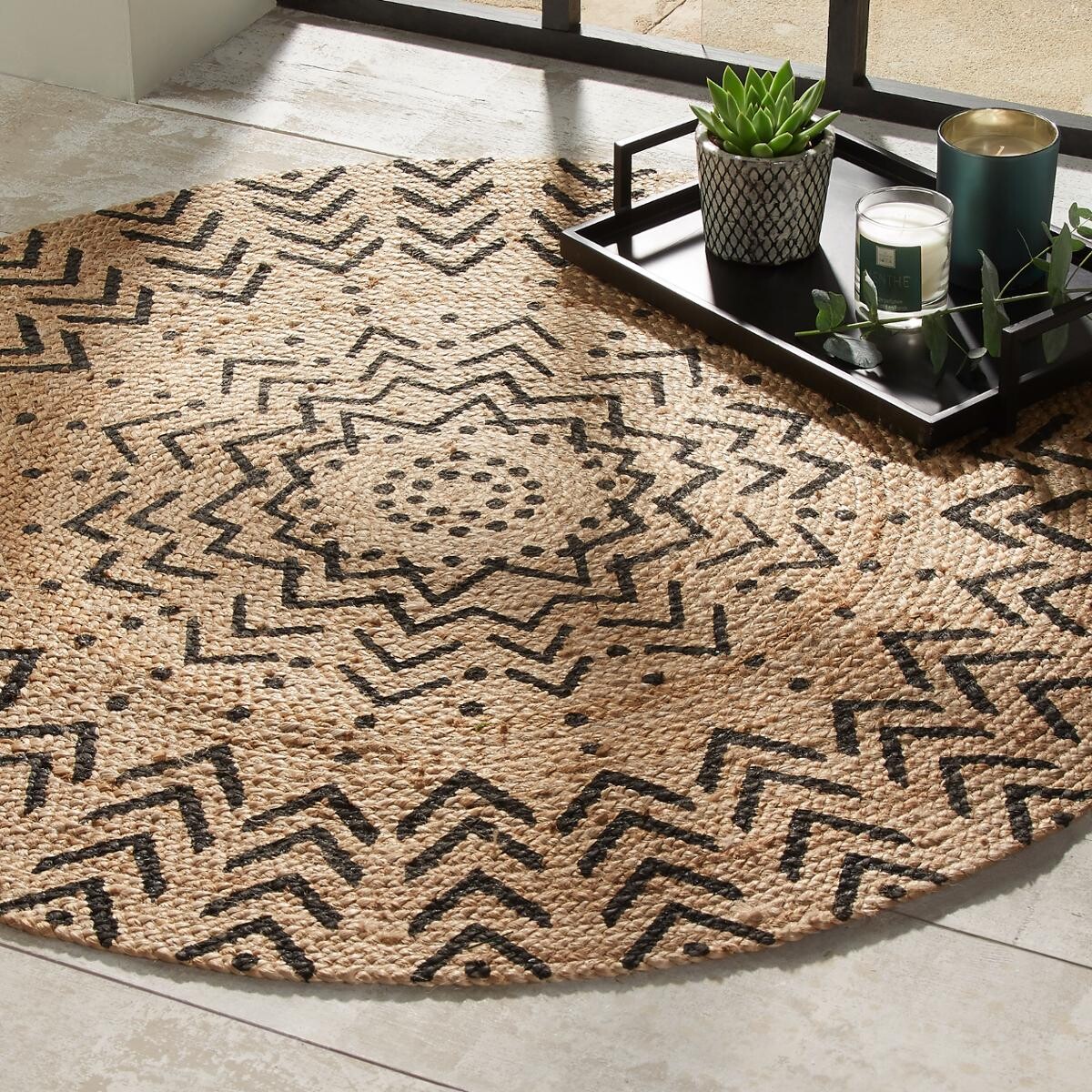 Teppich "Living", Jute D.120 cm Modell 1
