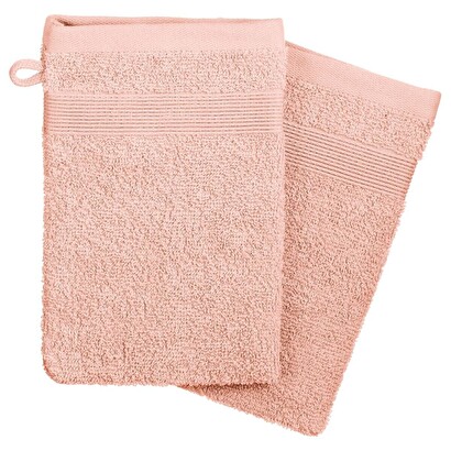 Waschhandschuhe "praia" x2 rose, 15x21 cm