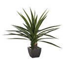 Riesige k&uuml;nstliche Agave H.130 cm Gr&uuml;n