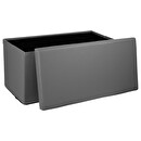 Doppelklapphocker Grau Grau