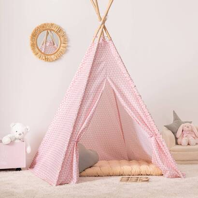 Kindertipi rose, h.160 cm