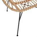 Sessel "Keko" Rattan Natürliches Holz
