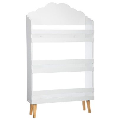 Kinderb&uuml;cherschrank "wolke" wei&szlig;, h.100 cm
