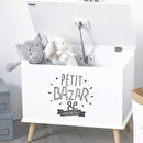 Weißer Holzkinderkoffer Weiß, 58x38 cm Weiß