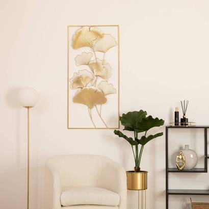Wanddekoration "adrian" gold, 50x100 cm