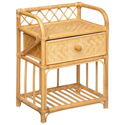 Nachttisch "aoni" rattan, h.60 cm