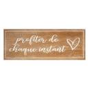 Wandzitatenschild 'Matias' 80x30 cm Braun