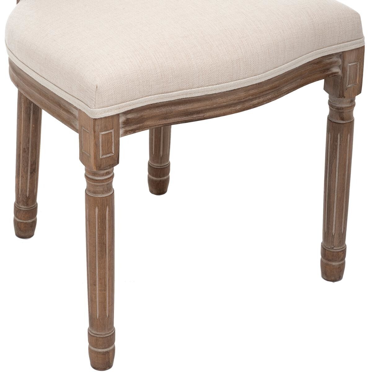 Stuhl "Cléon", Geflecht Beige Beige
