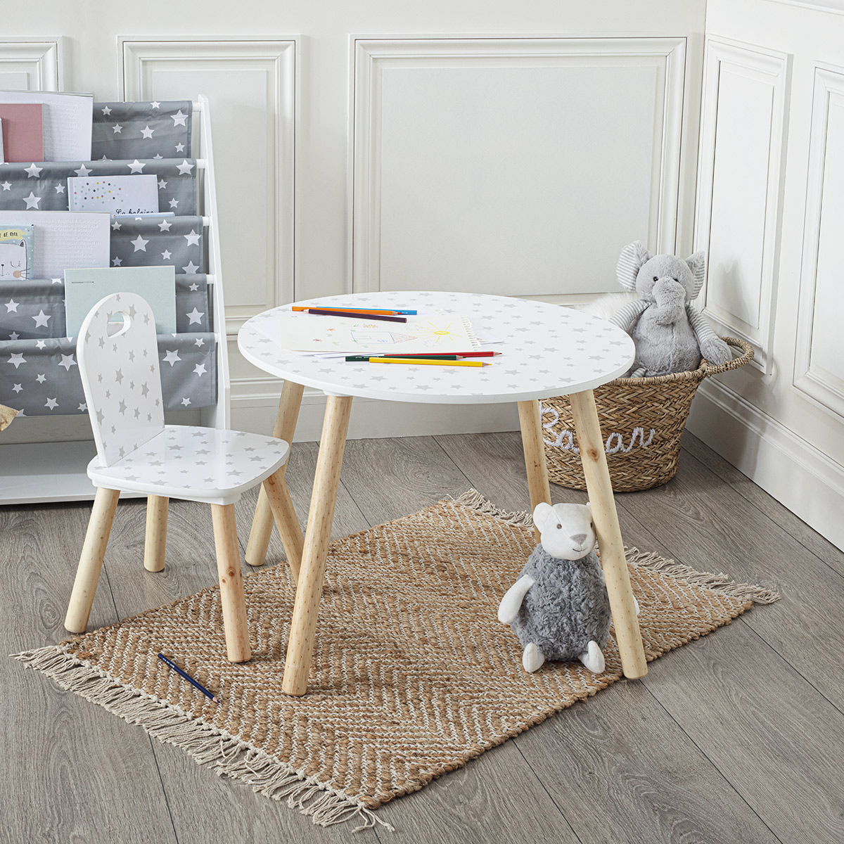 Kindertisch "Sanftheit" Motive, D.60 cm Muster
