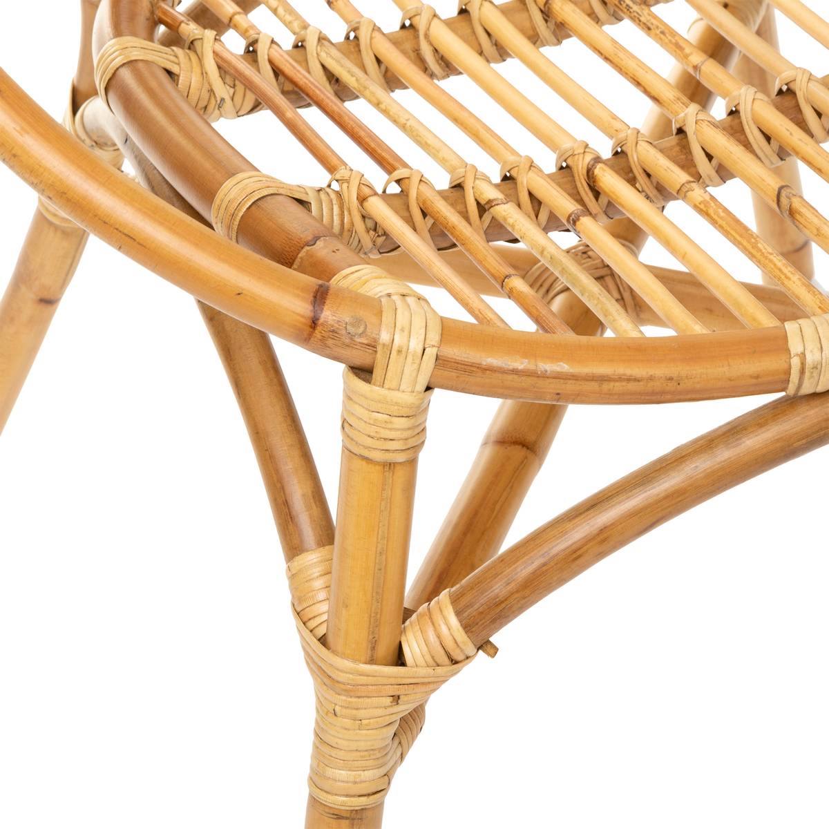 Sessel "Praya" Rattan Natürliches Holz