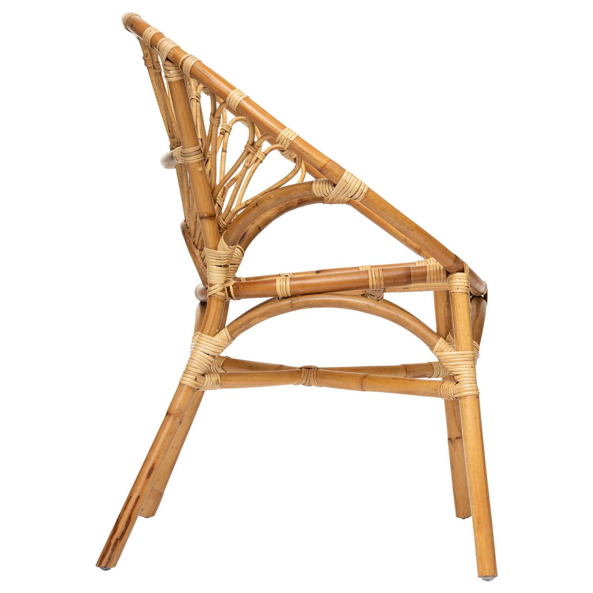 Sessel "Praya" Rattan Natürliches Holz