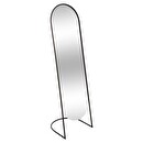 Stehspiegel "Jef" Schwarzes Metall, H.140 cm Schwarz