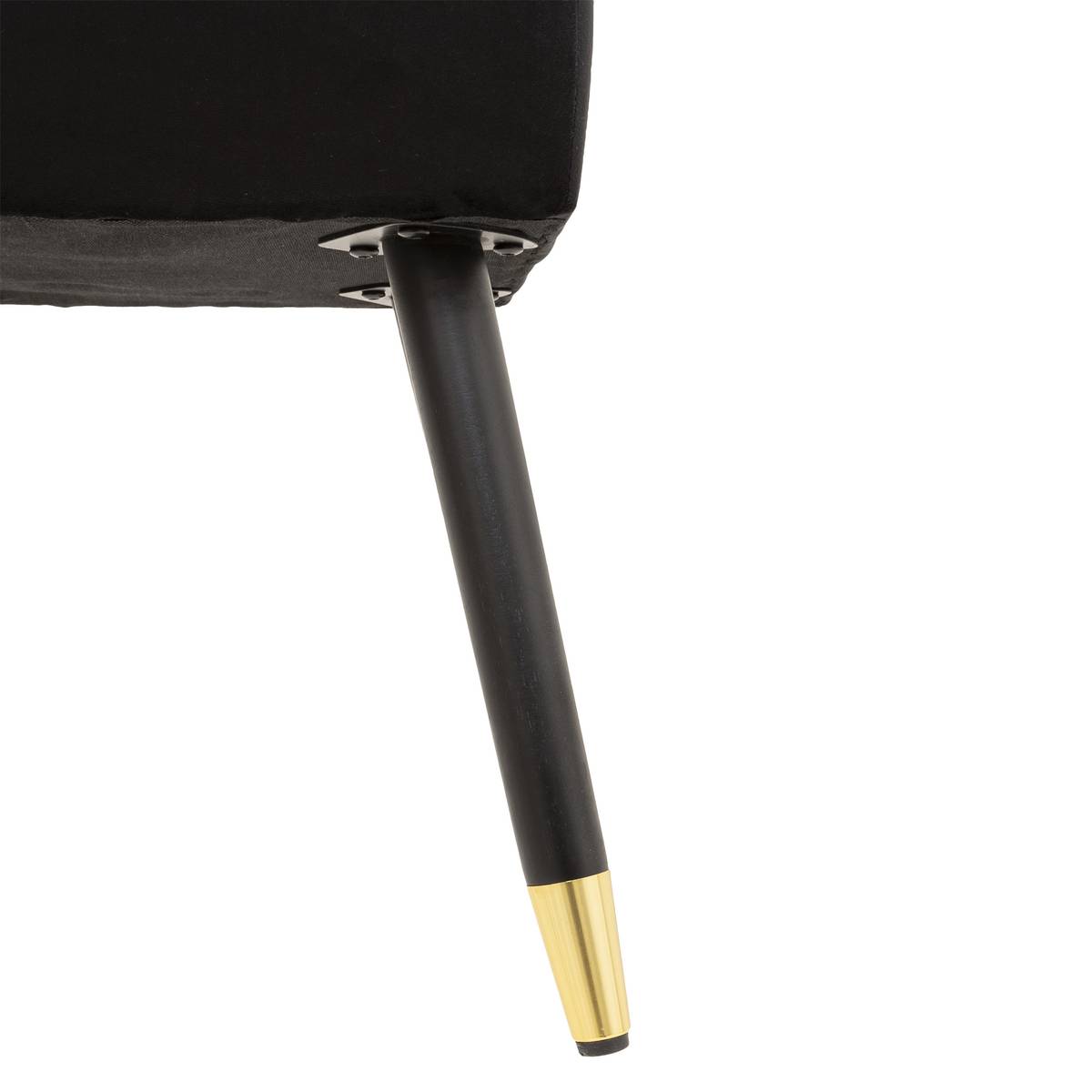 Samtbank "Salome" Schwarz, 100x35 cm Schwarz