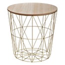 Beistelltisch "Kumi" Gold, D.40 cm Gold