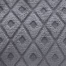 Plaid "3D Rauten" Flanell Schiefergrau, 180x230 cm Schiefergrau