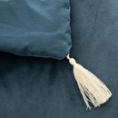 Steppdecke "Sonia", Samt Blau, 80x180 cm Blau