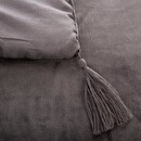Steppdecke "Sonia", Samt Grau, 80x180 cm Grau