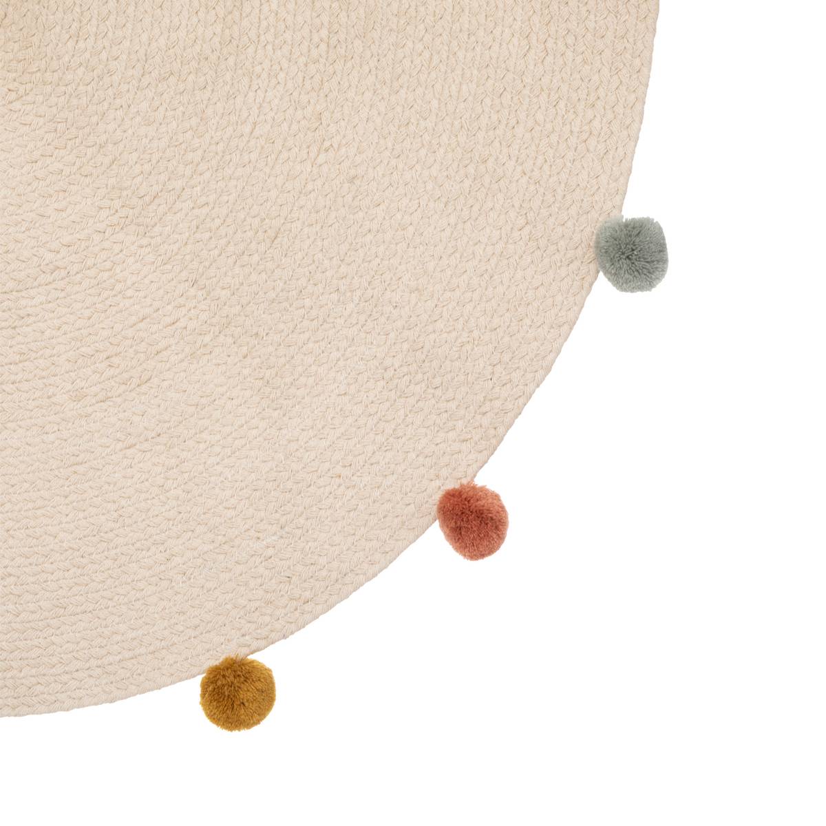 Kinderteppich Beige, Ø 90 cm Beige