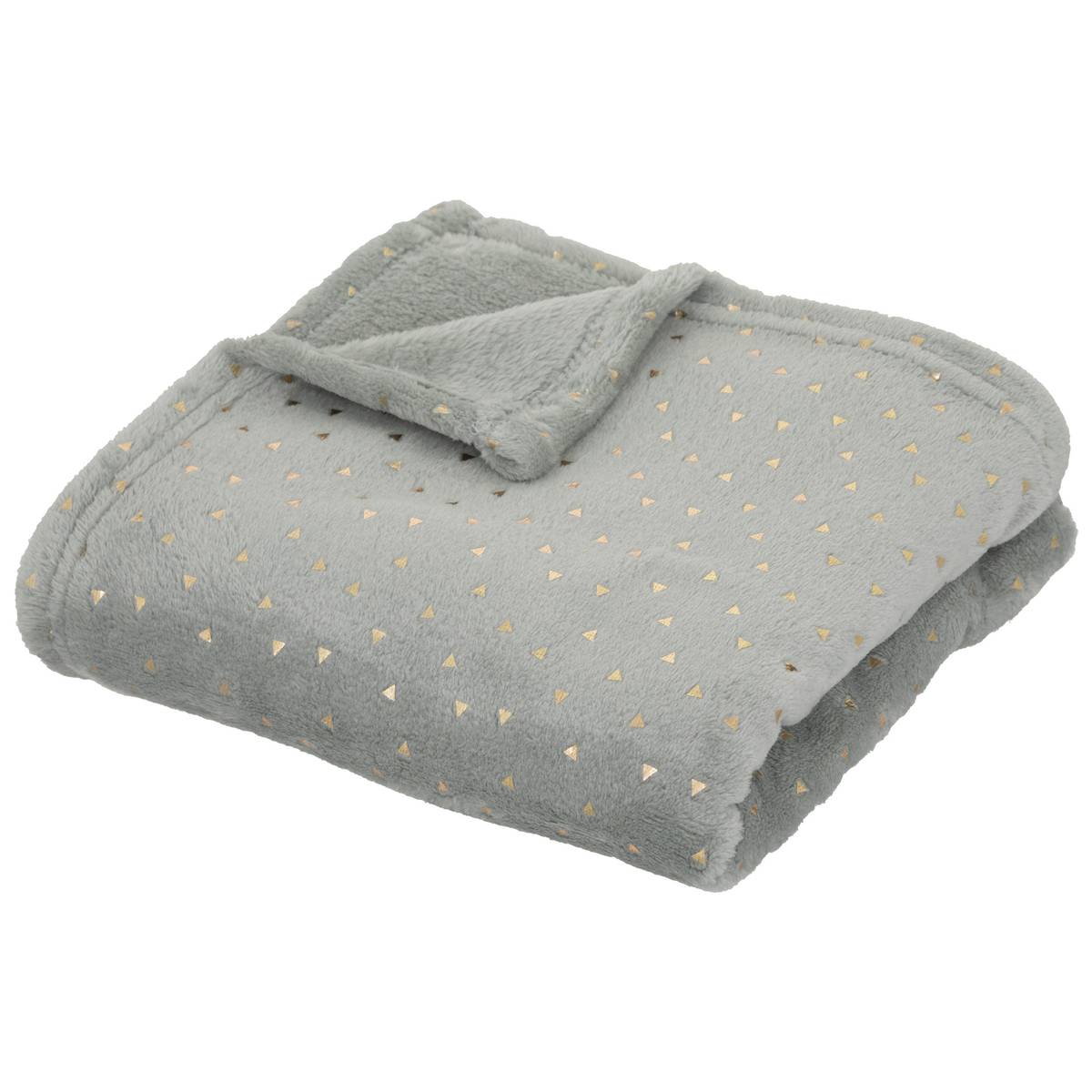 Plaid "Berlingot" Flanell Blau, 75x100 cm Blau