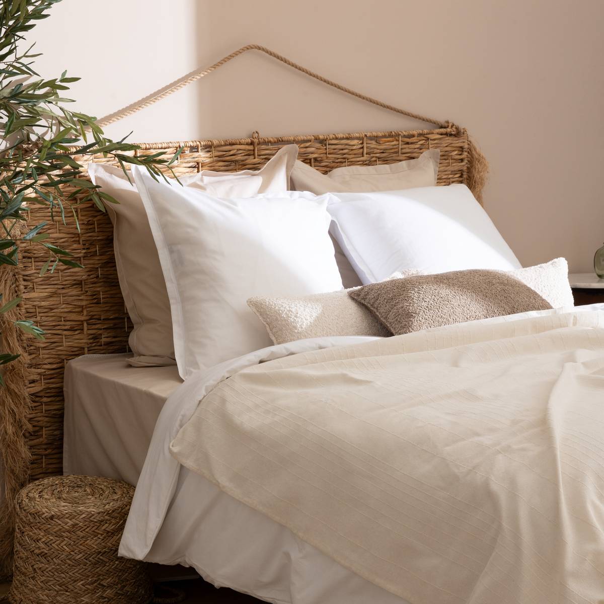 Kopfteil "Ori" L.180 cm Beige