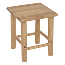 Kinderschminktisch und Hocker 55x100 cm Nat&uuml;rliches Holz