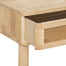 Kinderschminktisch und Hocker 55x100 cm Nat&uuml;rliches Holz
