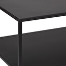 TV-M&ouml;bel "Gota" Schwarzes Metall, 50x120 cm Schwarz