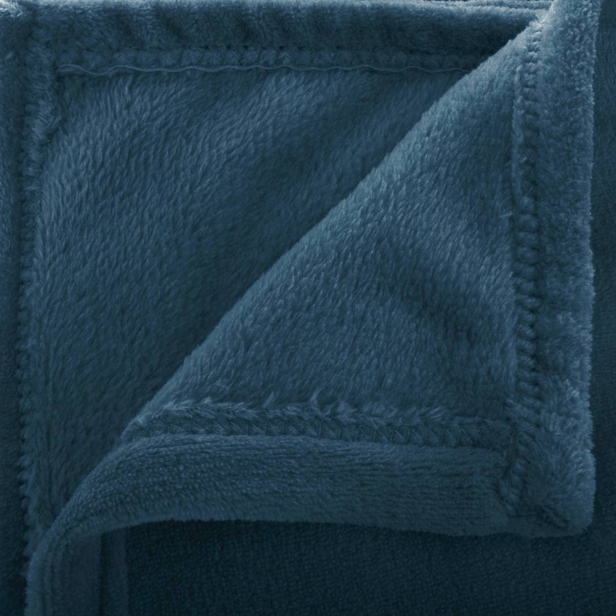 Flanellplaid Ägäisches Blau, 130x180 cm Ägäis-Blau