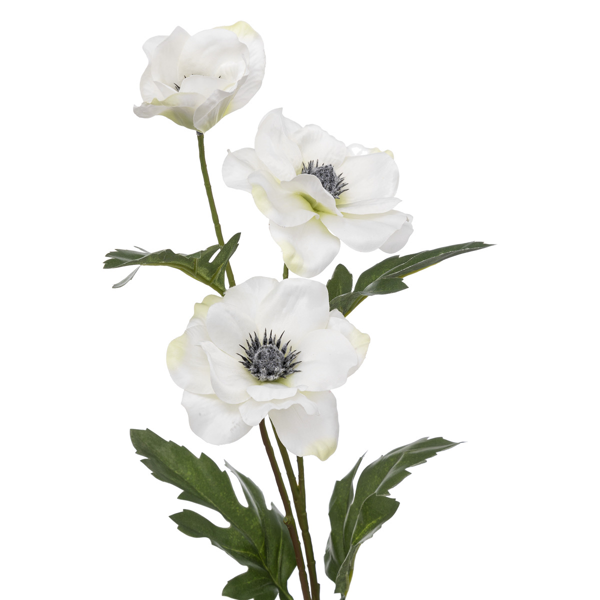 Künstlicher Anemonenstiel Weiß, H.69 cm Weiß