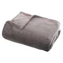 Flanellplaid Grau, 125x150 cm Grau