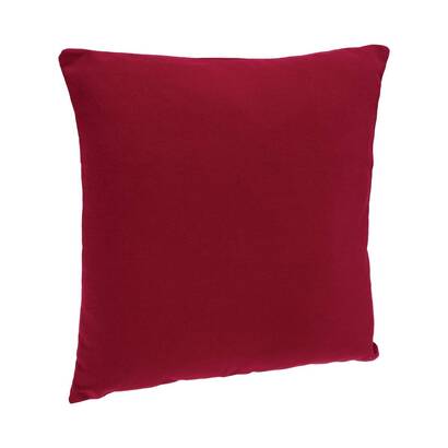 Abnehmbarer kissenbezug, baumwolle rot, 38x38 cm