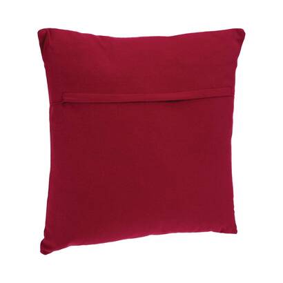 Abnehmbarer kissenbezug, baumwolle rot, 38x38 cm