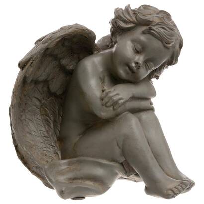Sitzende engel-statue h.15 cm