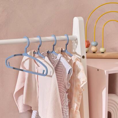 Set mit 6 kinderkleiderb&uuml;geln rosa, kunststoff