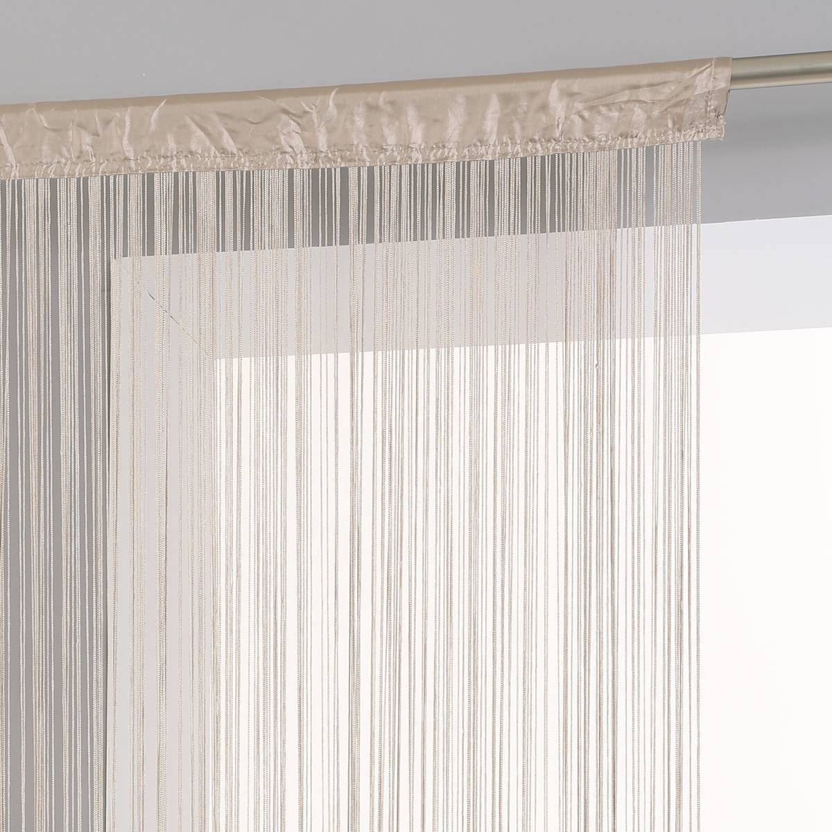 Fadenvorhang Beige, 90x200 cm Beige