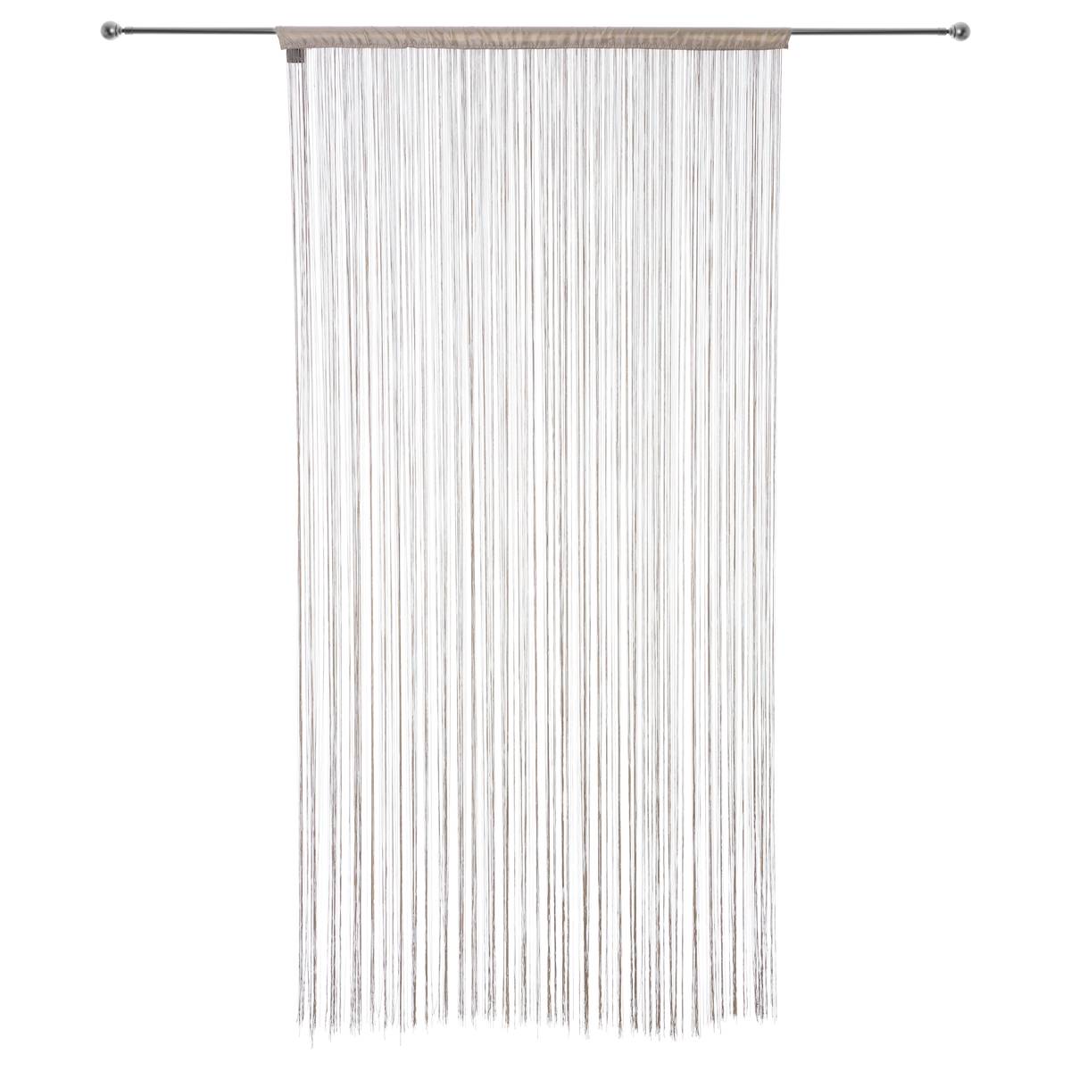 Fadenvorhang Beige, 90x200 cm Beige