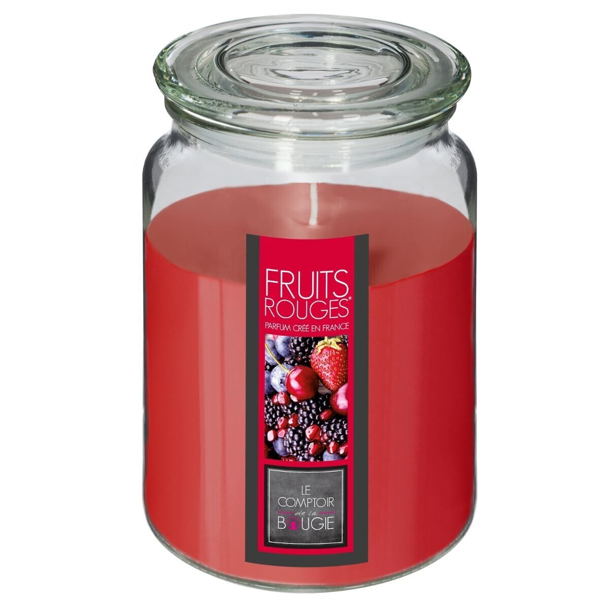 Duftkerze Rote Früchte, 510g Rote Beeren