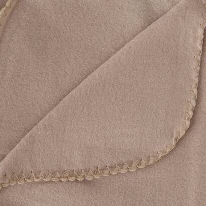 Fleece-decke beige, 125x150 cm