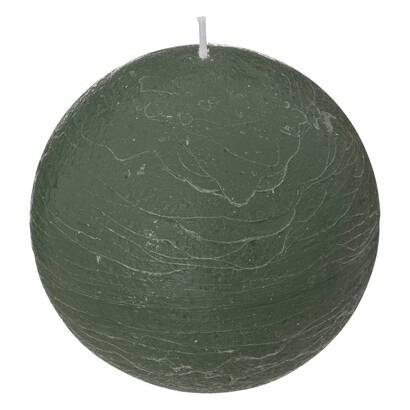 Rustikale kugelkerze "olia" eukalyptusgr&uuml;n, 445g