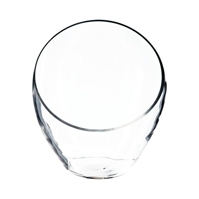 Kugelaufsatz auf fu&szlig; glas, h.22 cm