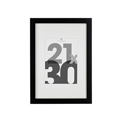 Holz-bilderrahmen "eva" schwarz, 21x30 cm