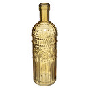 Set mit 3 Flaschen "Folk" Glas, D.6,8 cm Blau