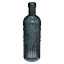 Set mit 3 Flaschen "Folk" Glas, D.6,8 cm Blau