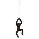H&auml;ngende Affenstatue "Safari" Wei&szlig;, H.40 cm Modell 1