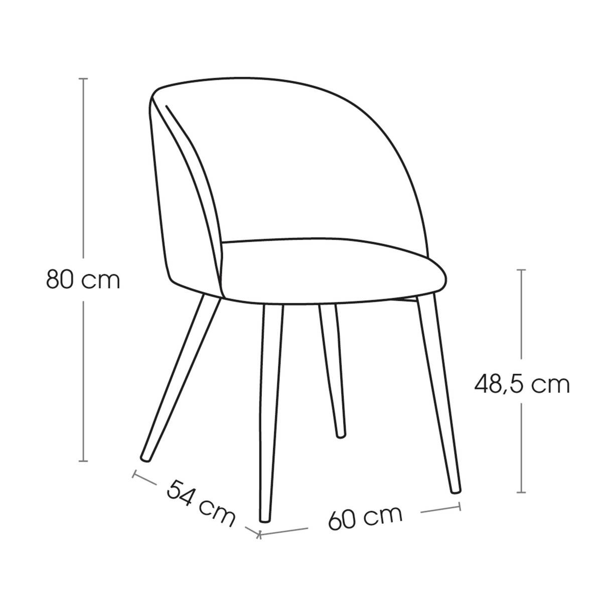 Stuhl "Celeste" Kord-Effekt, Beige Beige / Braun
