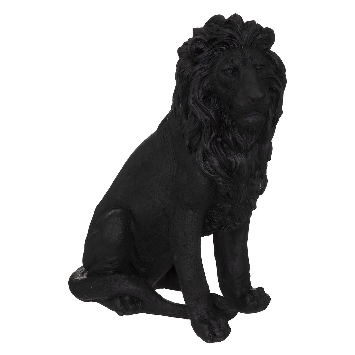 Statuette "Löwe" Schwarz, H.52 cm Schwarz
