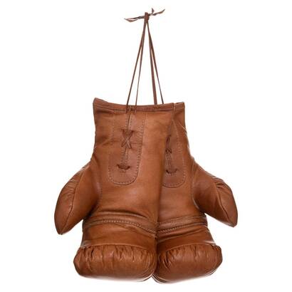 Boxhandschuhe "loft" braunes leder