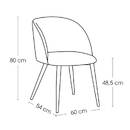 Stuhl "Celeste" Kord-Effekt, Beige Beige / Braun