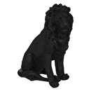 Statuette "Löwe" Schwarz, H.52 cm Schwarz